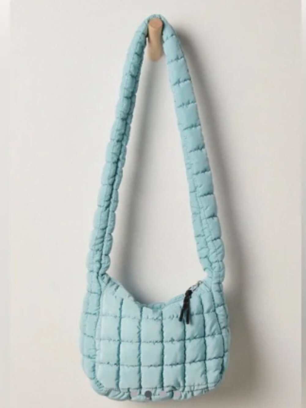 Free‎ People Movement Quilted Carryall Sling Puffy Bag in Stearling Blue - NEW